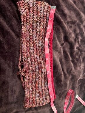 Handmade Multicolor Crochet bandeau top can probably fit XS S M Read description